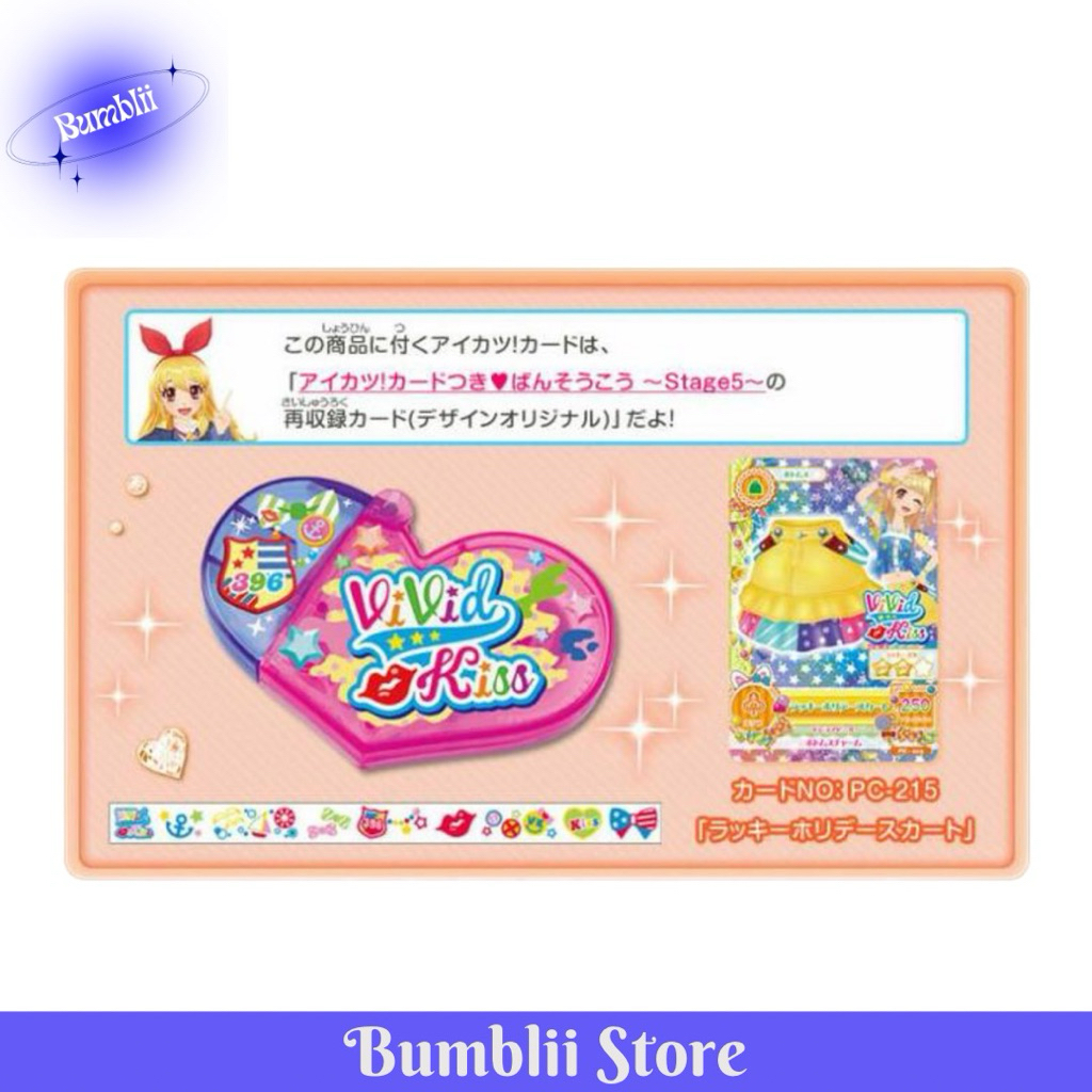 AIKATSU DECO TAPE VIVID KISS BRAND OFICIAL MERCH FROM BANDAI