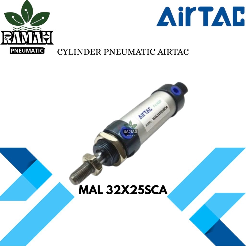 MINI CYLINDER PNEUMATIC AIRTAC MAL 32X25CA / MAL32X25SCA