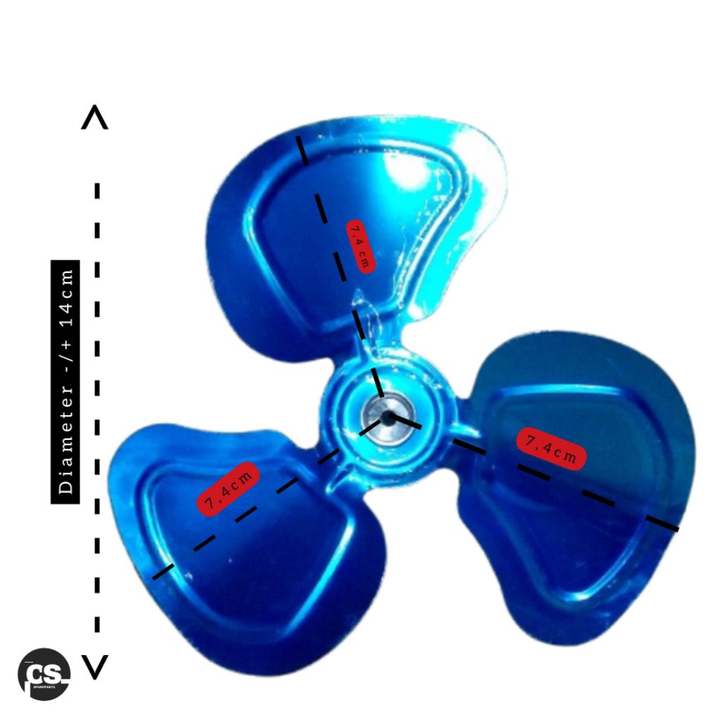 BALING BALING KIPAS ANGIN BESI 6 INCH