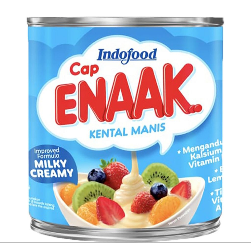 

Cap Enaak Krimer Kental Manis Kaleng Putih dan Coklat 370g