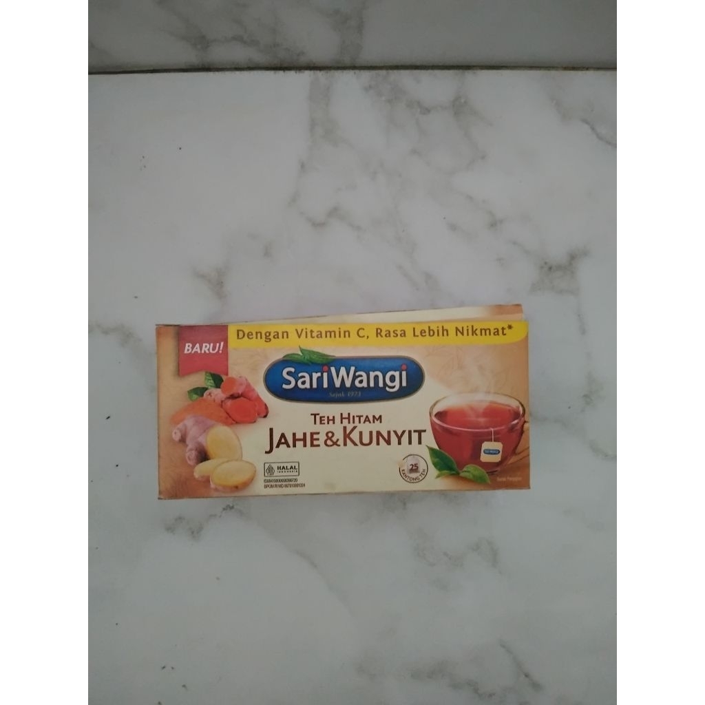 

Teh Celup Sariwangi Teh Hitam Jahe & Kunyit Teh Herbal