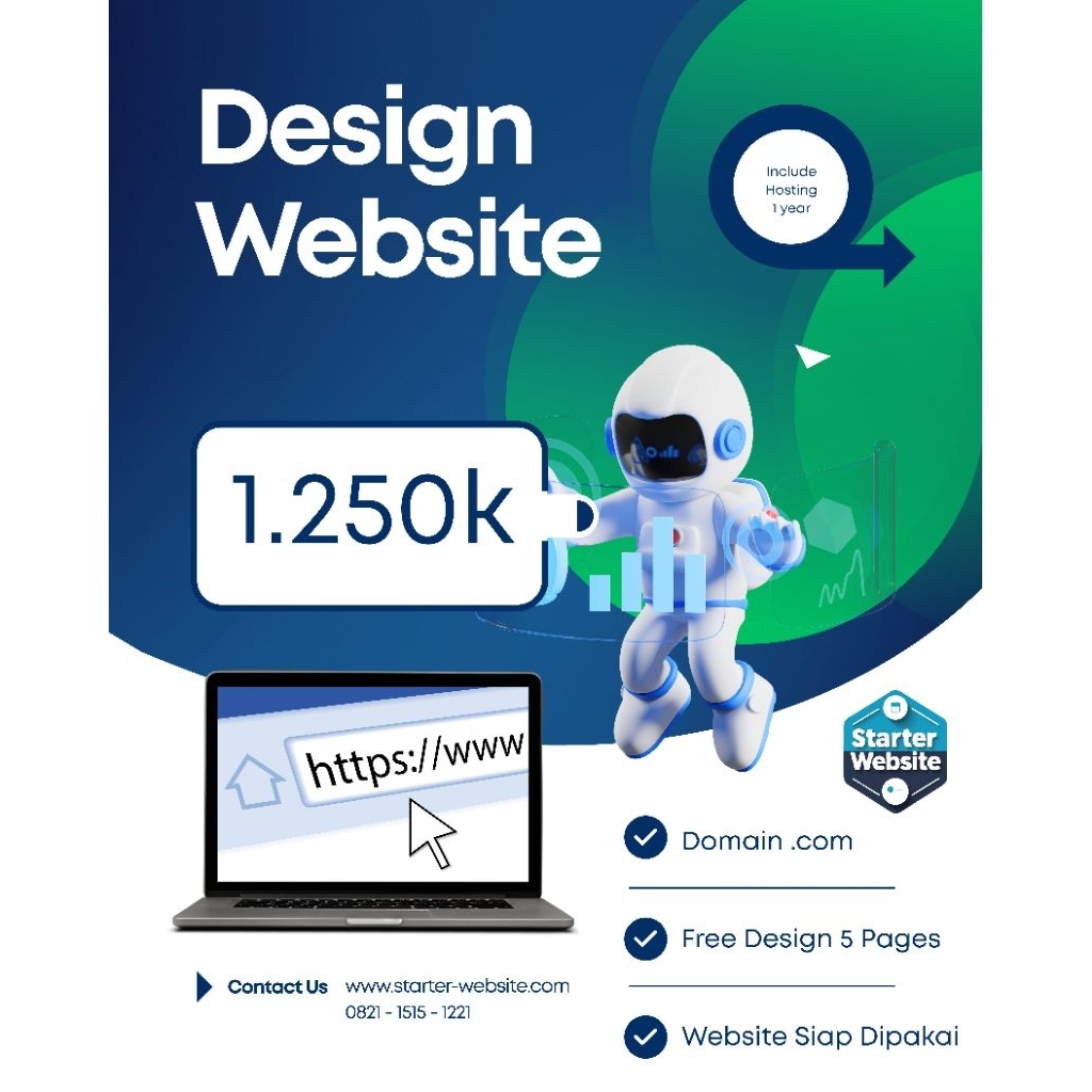 Jasa Bikin Website + Domain .com