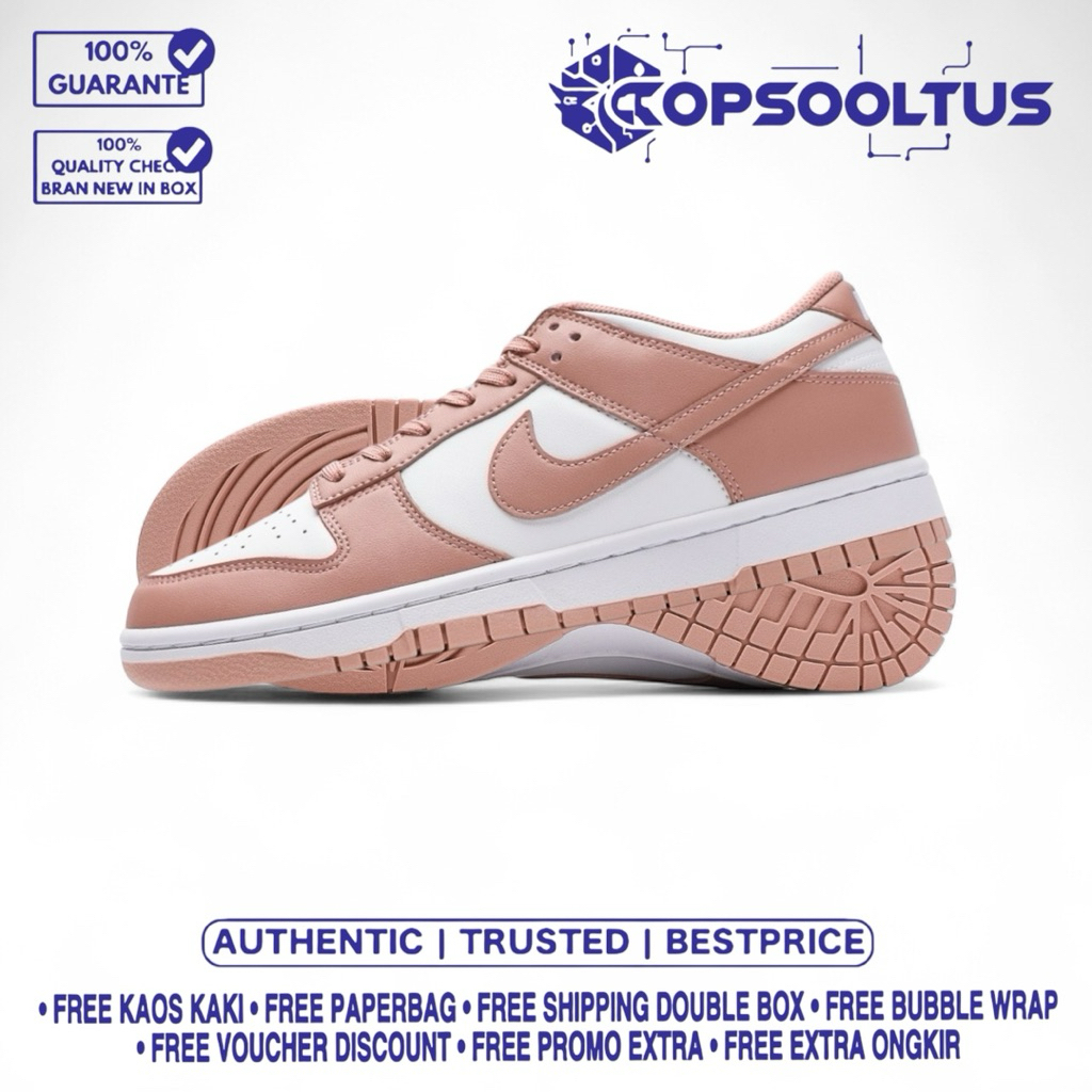 

Sneakers Dung's L0w Dark Rose Whisper 100'% Authentic Bnib.
