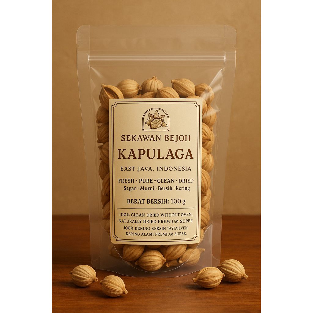 

Kapulogo 100gram kapulaga kering super potongan voucher lebih banyak dari pada yang lain