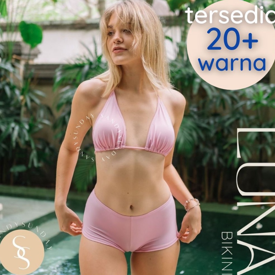 Bikini Set Segitiga Boxer  Bikini Pantai  Bikini Sexy  Bikini Boxer  Set Bikini  bikini celana pende