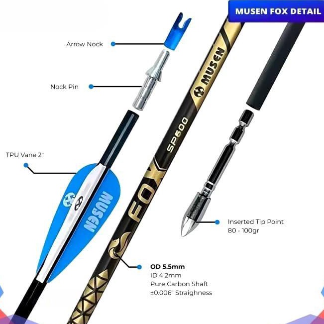 Arrow Musen Pure Carbon MSTJ 42BS