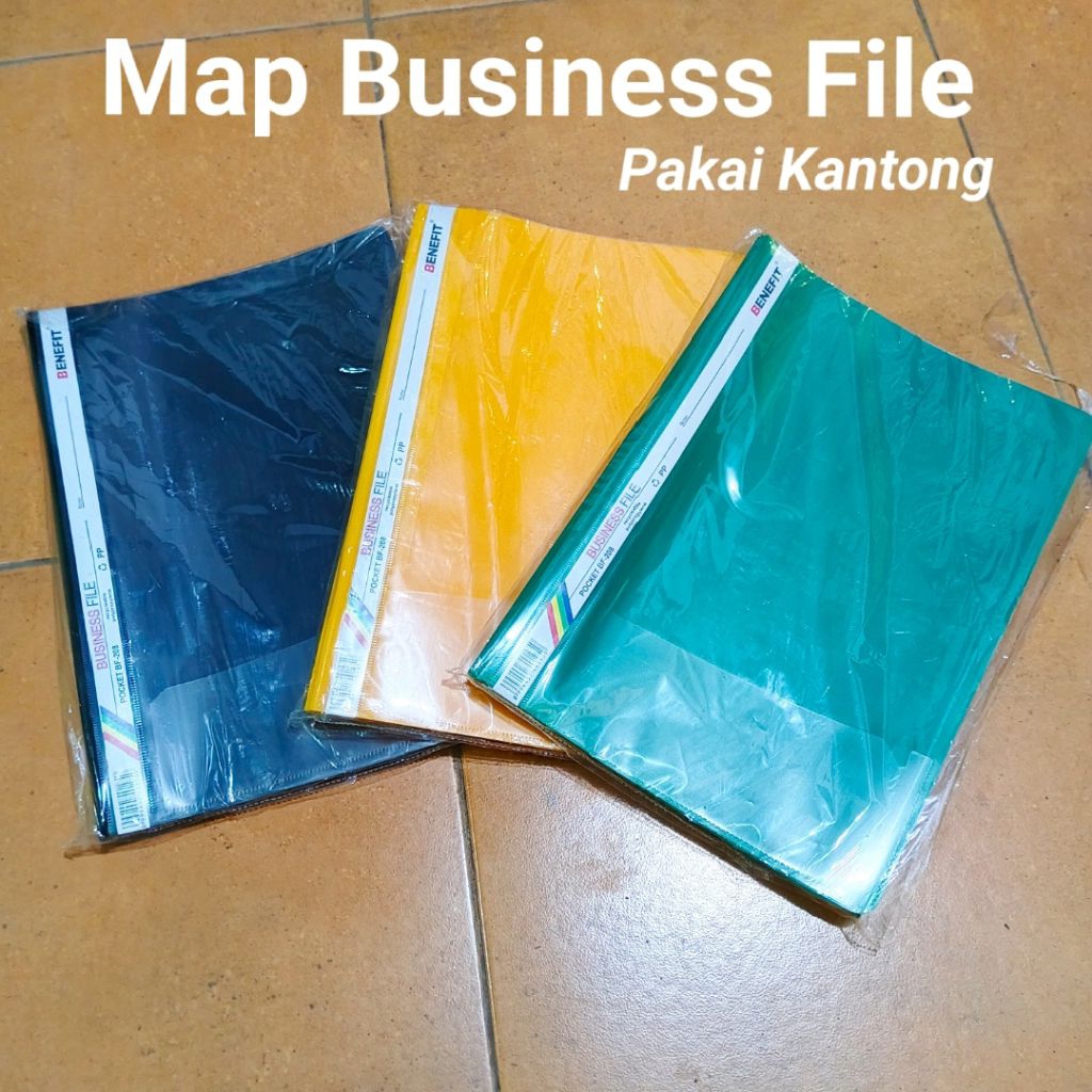 

1 Pak Map Bisnis File Plastik Kantong Isi 12 Pcs Benefit
