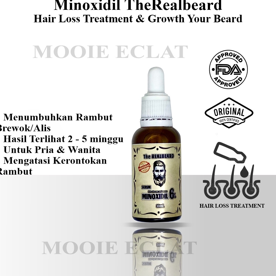 Minoxidil 6 PENUMBUH RAMBUT BREWOK TANPA GEN ORIGINAL 1