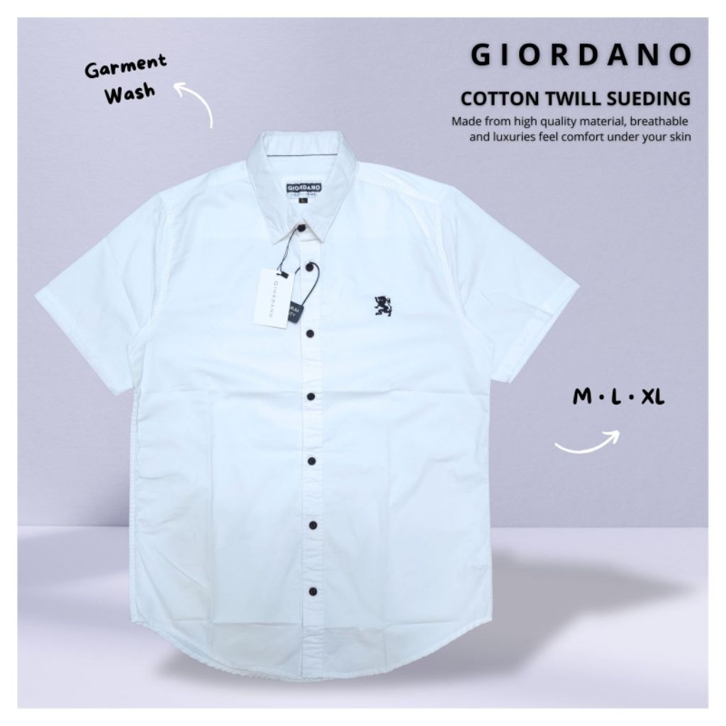 kemeja giordano kemeja pendek giordano kemeja polos