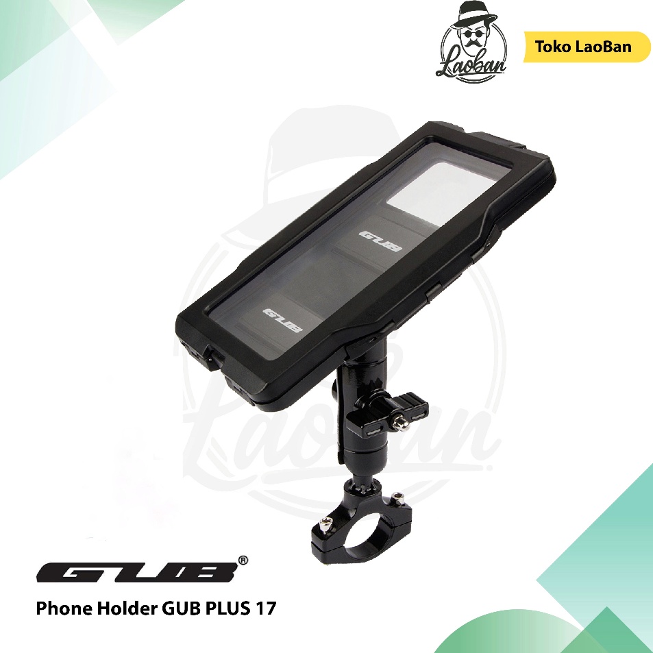 COD  Phone Holder GUB PLUS 17 Ballhead Original  Waterproof Holder HP Motor
