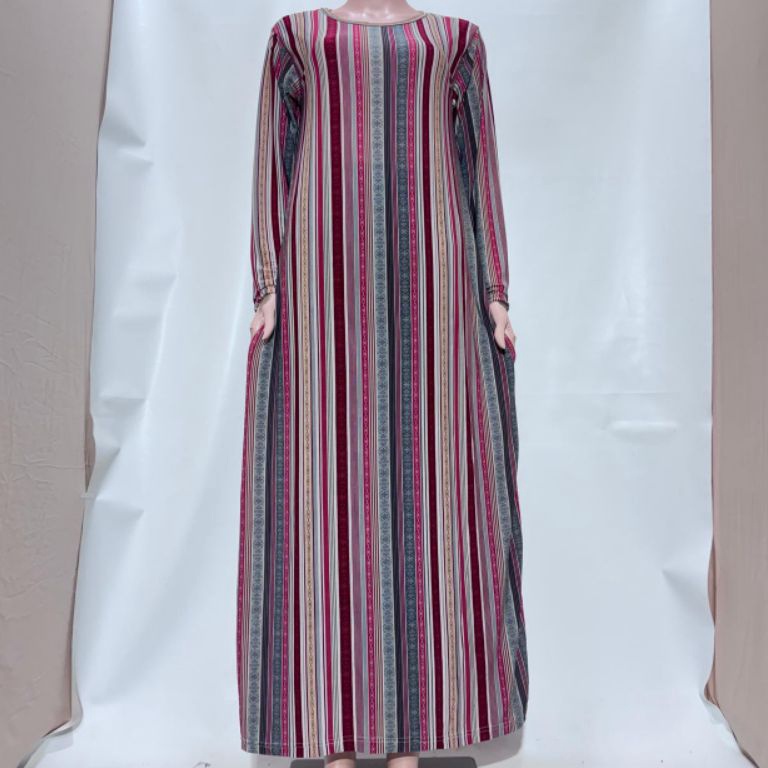 KODE O75V Daster gamis jumbo standar bahan Jersey Korea premium motif terlari model gamis terbaru