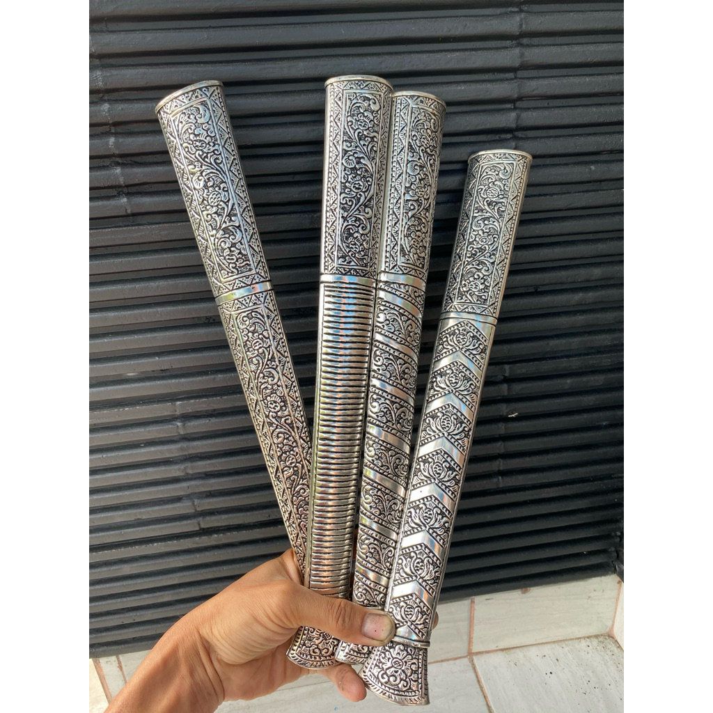 pendok bugis lapis perak panjang 37cm