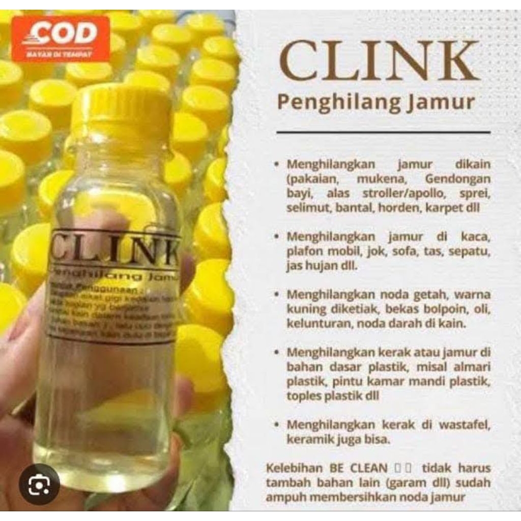 OBAT JAMUR CLINK PENGHILANG JAMUR PADA PAKAIAN
