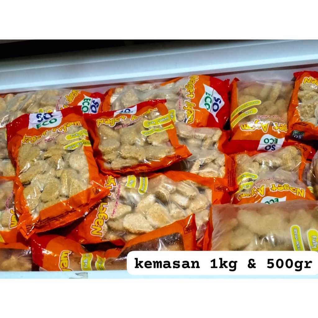 

a NAGET AYAM SO ECO 500GR CHICKEN NUGGET HALAL
