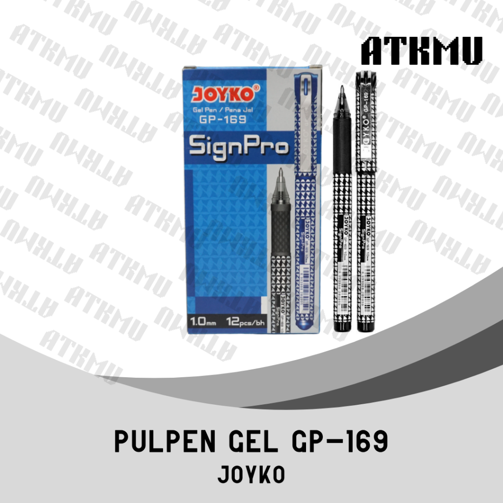 

Joyko Pulpen Gel SignPro 1.0mm GP-169 Hitam & Biru [Pack] Isi 12 Pcs