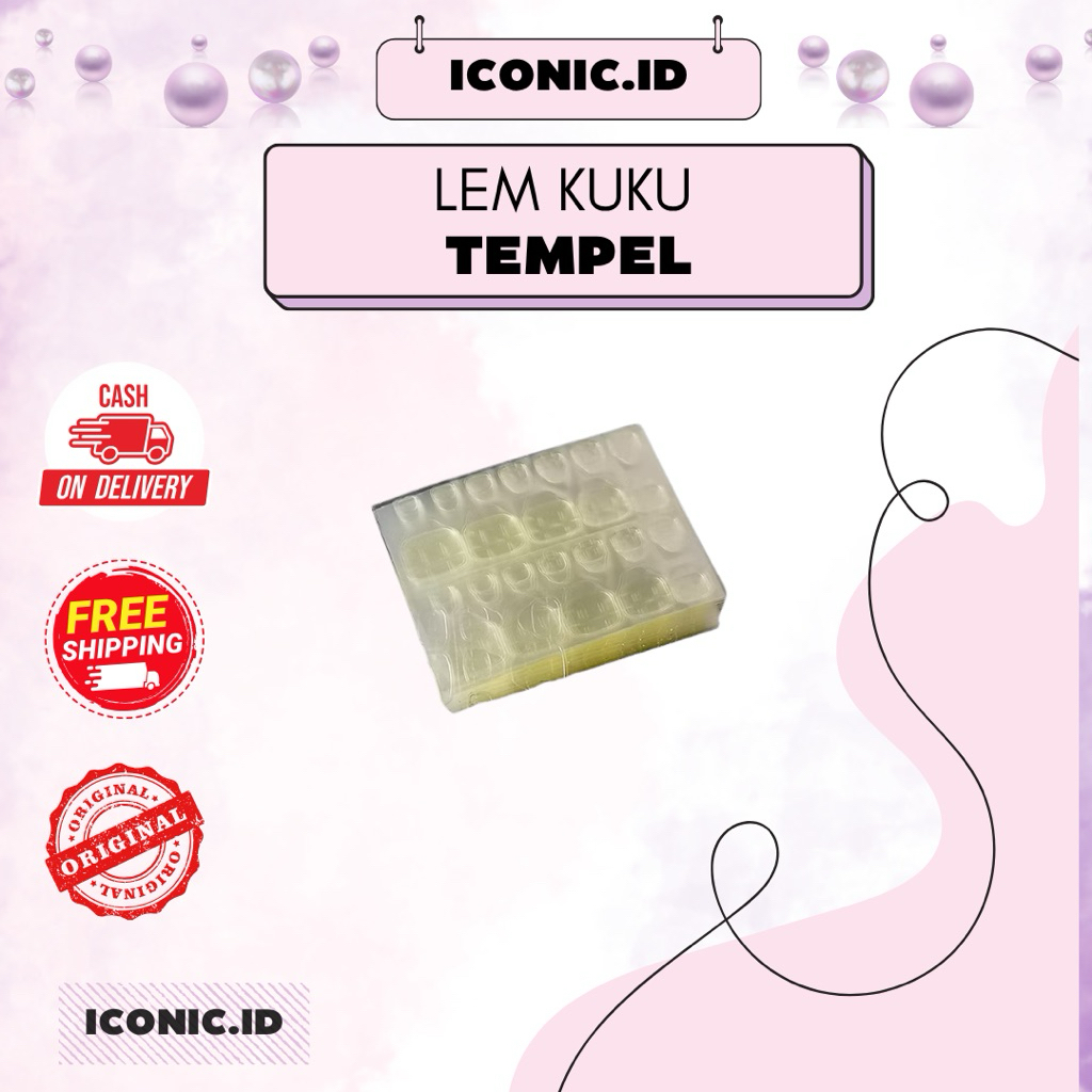 Iconic.id-Lem Kuku Tempel / Lem Kuku Palsu / Lem Kuku / Lem Nail Kuku Tempel