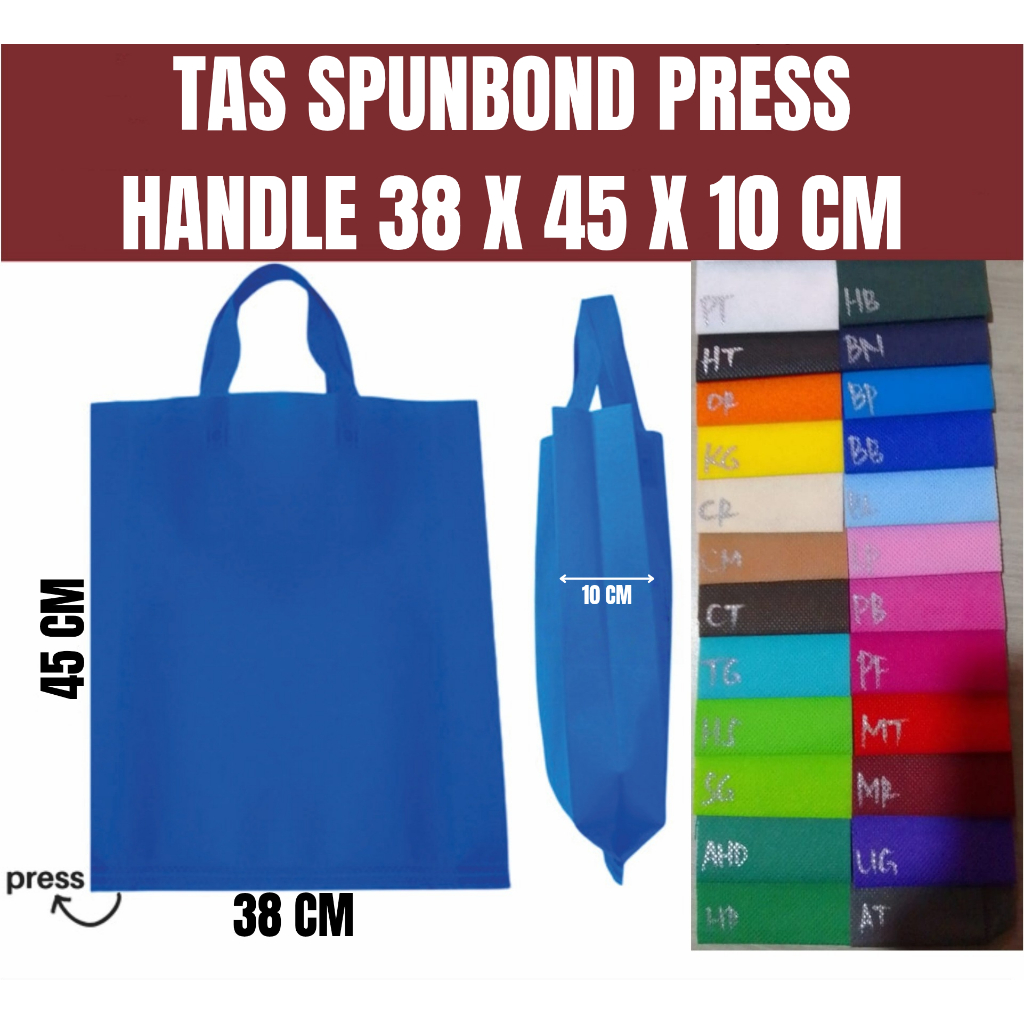 

Tas Spunbond Serbaguna - Ukuran 38 × 45 Cm (Lusin)