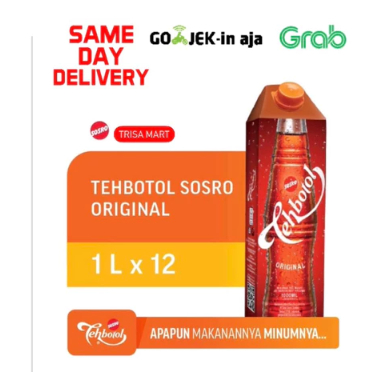 

TEH BOTOL SOSRO 1 LITER PROMO!