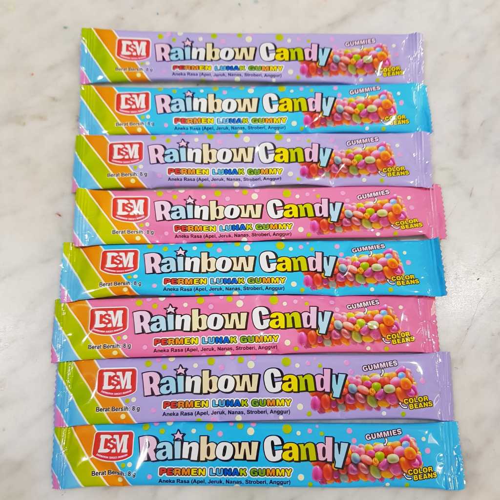 

Permen Pelangi Rainbow Candy Aneka Rasa Buah Viral
