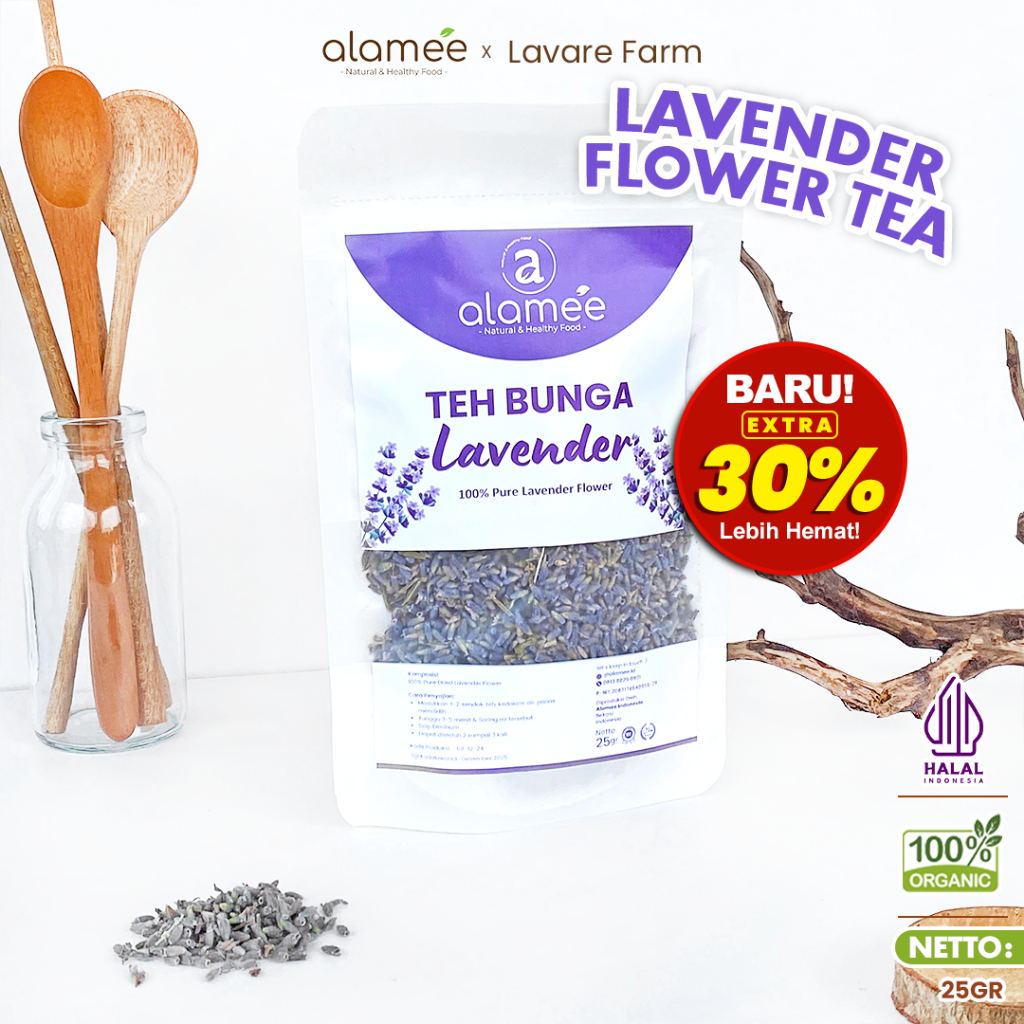

ALAMEE Lavender Tea Teh Bunga Organik Kering Dried Flower 25gr BUMA
