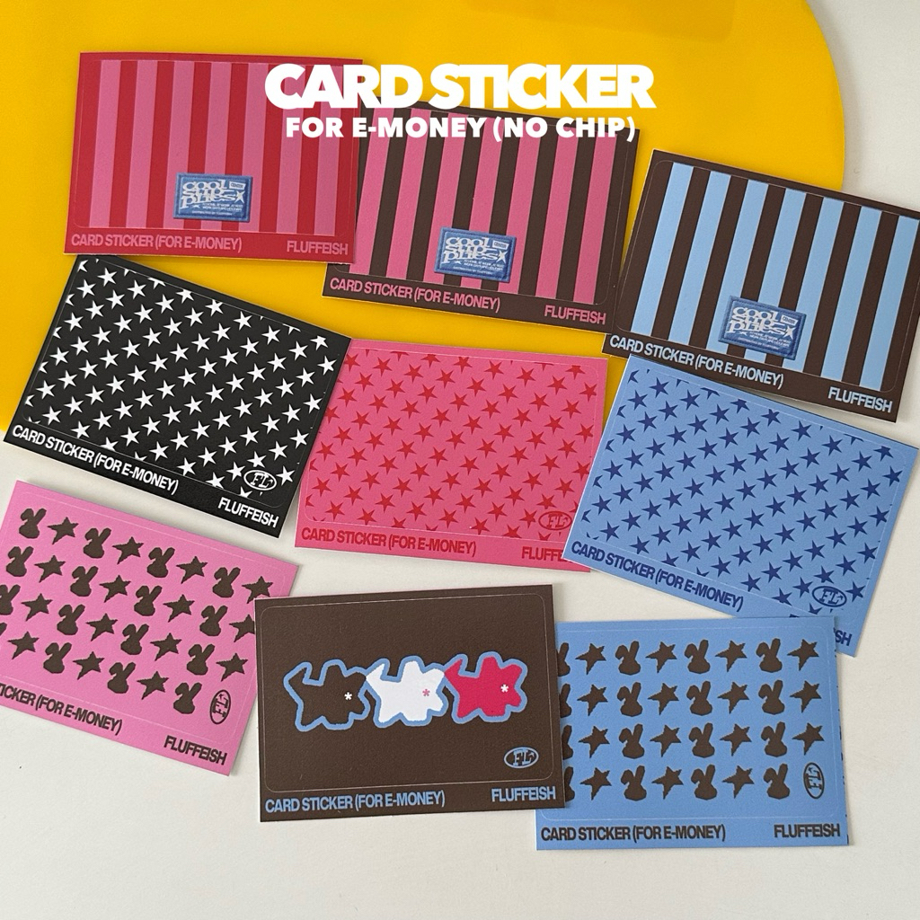 

FLUFFEISH - CARD STICKER (FOR E-MONEY)