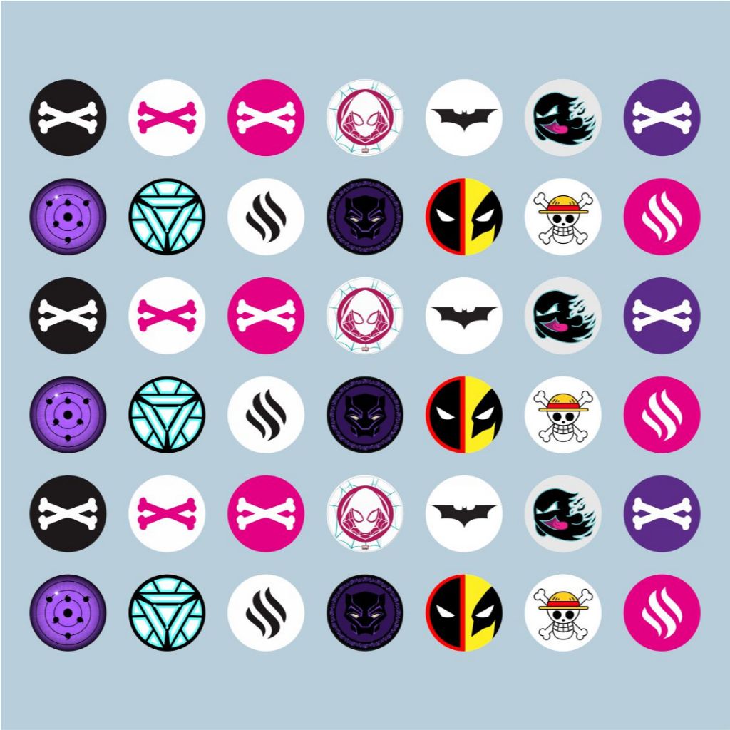 Custom Stiker Tombol Emblem Lapis Resin Sticker Custom