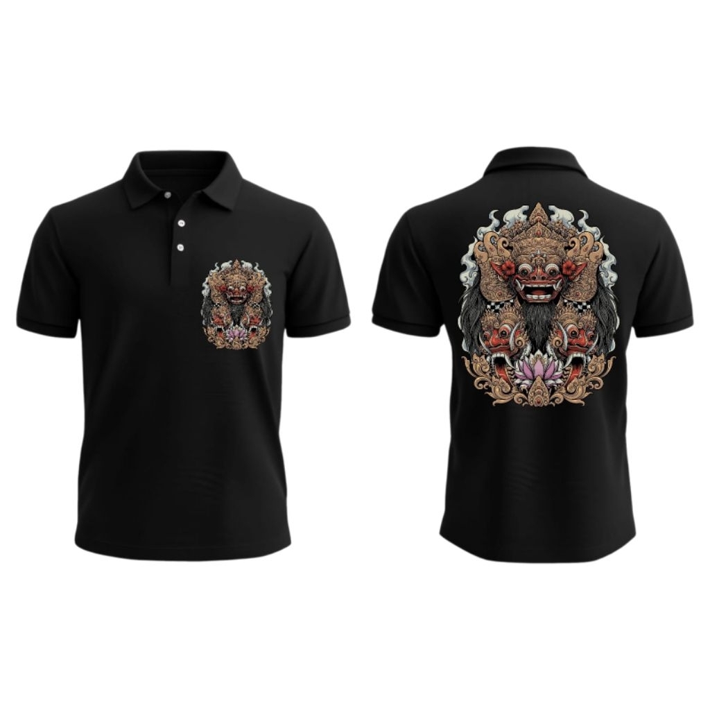 ALPHA - KAOS KERAH PRIA DISTRO DEWASA BATIK BARONG BALI TERBARU