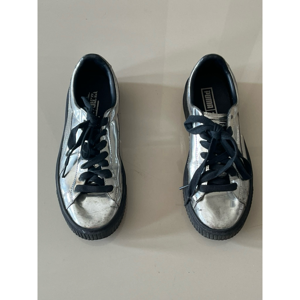 Second Puma Basket Platform Metallic ORI 100%