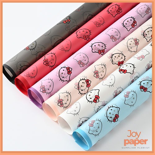 

Flower Wrapping Paper Transparan List Kertas Buket Bunga Korea Cellophane KB81