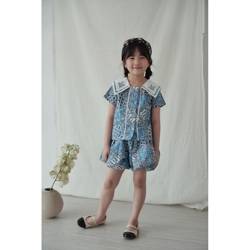 BATIK KEPIK | Jeriel set batik anak (blouse batik anak + celana batik anak)