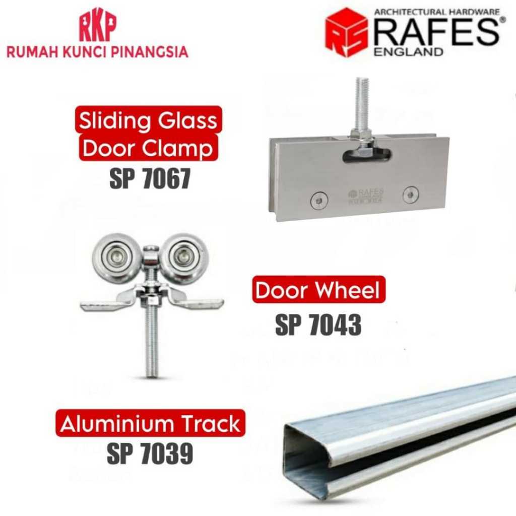 [PAKET] REL PINTU KACA GESER SLIDING GLASS DOOR TRACK RAFES // SP 7067 + SP 7043 + SP 7039