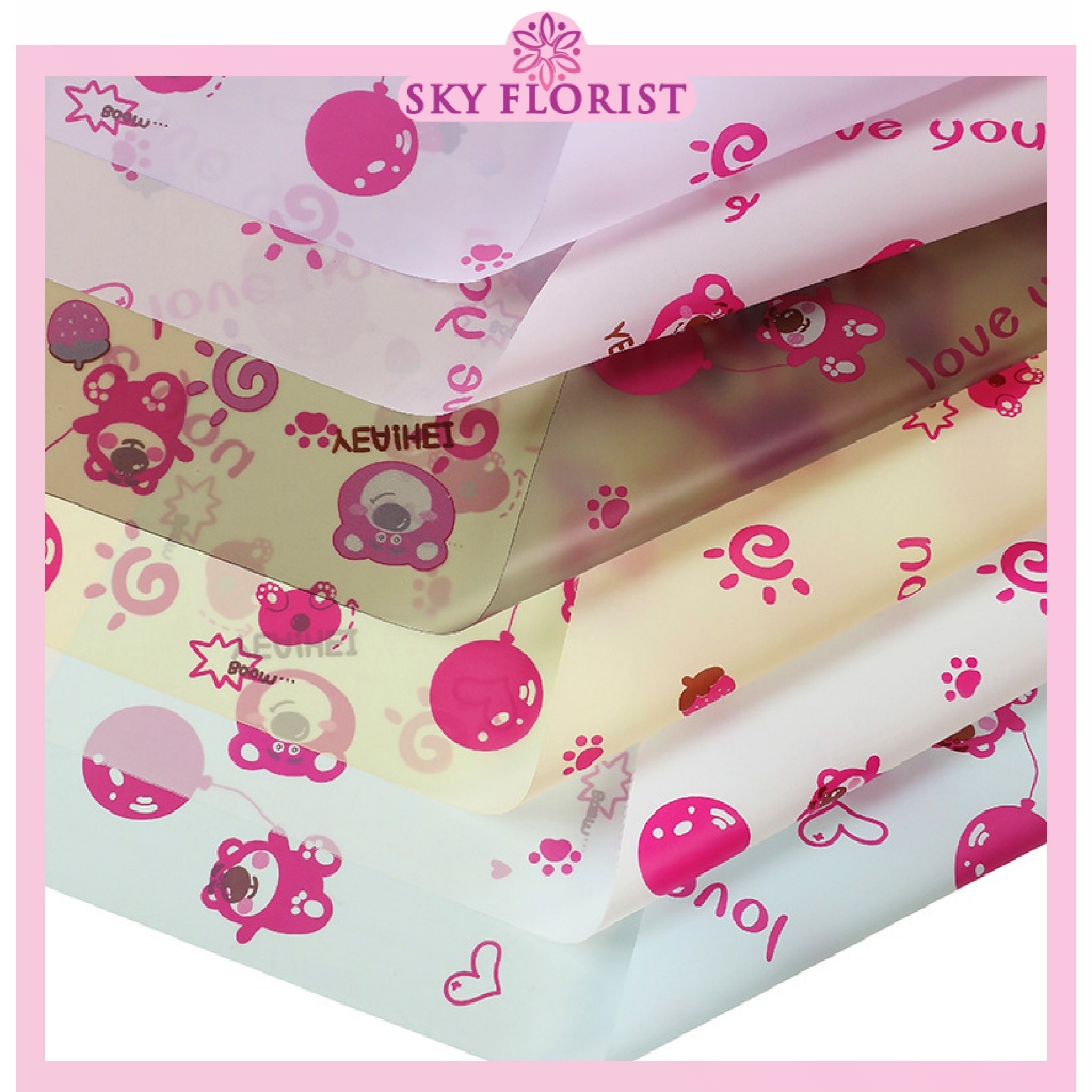 

Kertas Buket Motif Kartun Anak Wrapping Cellophane / Kertas Kado Anak Corak Eceran KB84