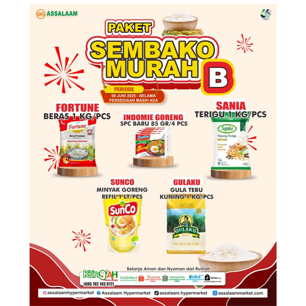

SEMBAKO PAKET MURAH "B" /PKT