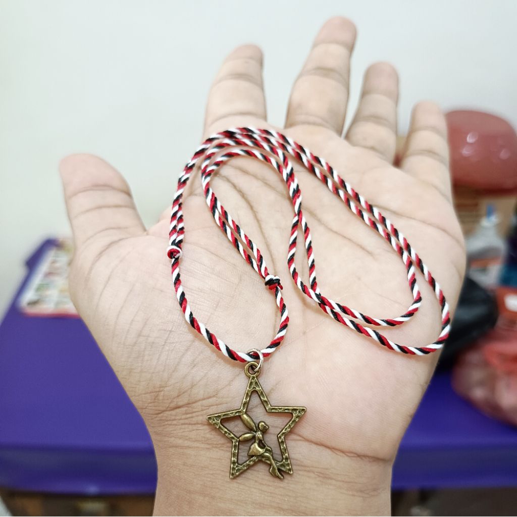 Kalung Tridatu Charm Bintang Peri Bronze