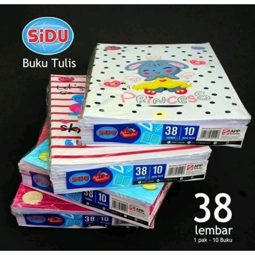 

Buku tulis terlaris isi 10 pack 38 lembar