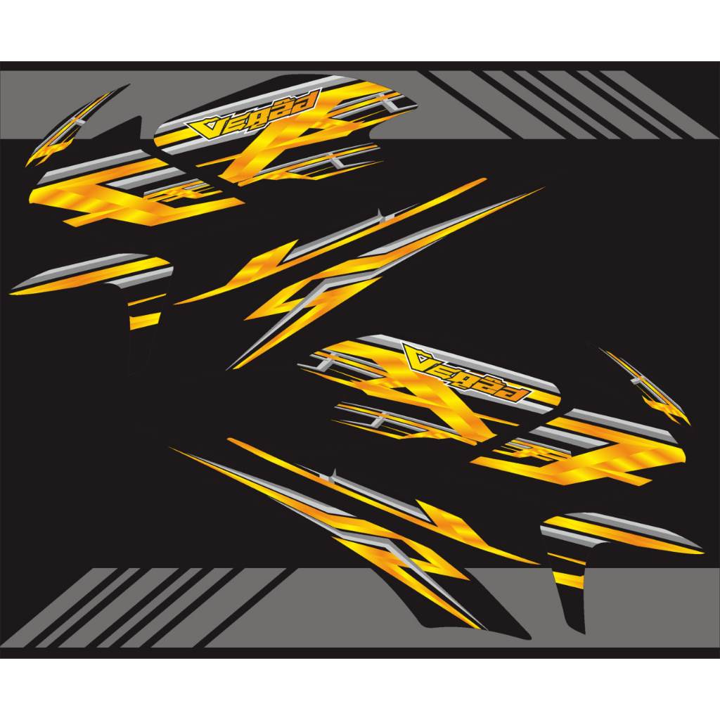 STIKER STRIPING VARIASI HONDA VERZA LAMA TAHUN 2013-2017 GRAFIS VARGOLD