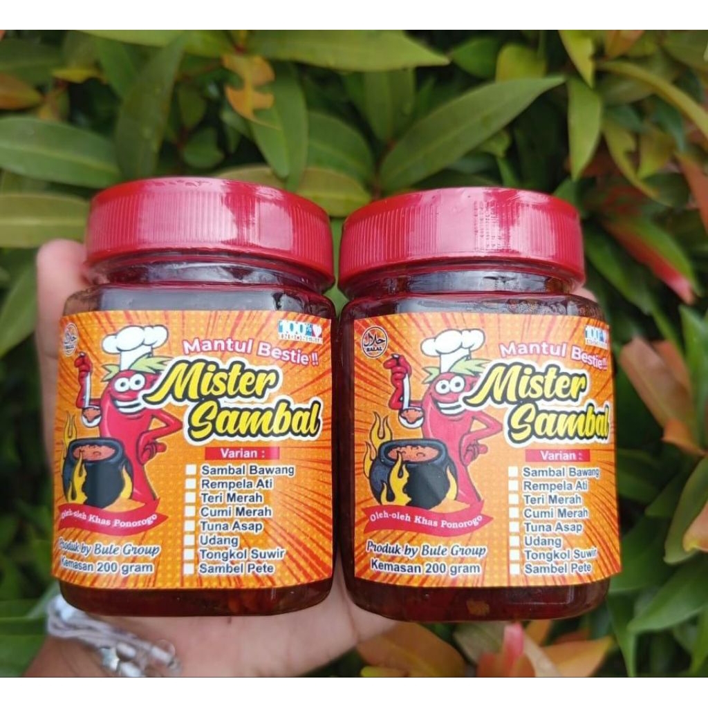 

[ 200 GRAM ] Mister Sambal Tongkol | Sambal Cumi | Sambal Teri | Sambal Rebon