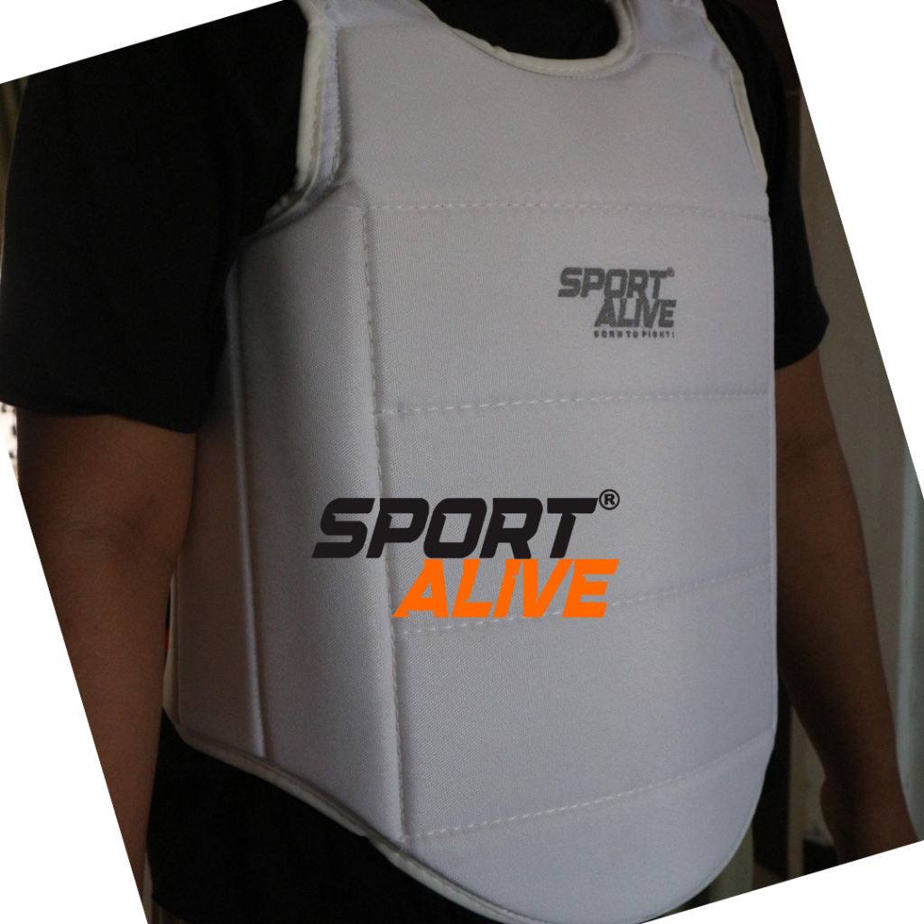 Body Karate Model KAOS + Perekat Body Protector Karate SPORTALIVE Pelindung Badan Karate Model Kaos