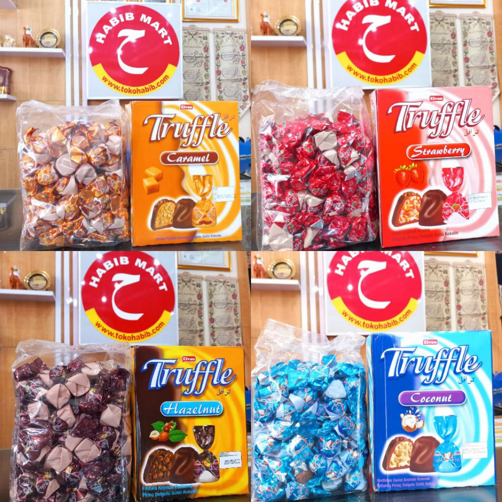 

Coklat Truffle Turki Original | Cokelat Turki | STRAWBERRY, COKLAT, KELAPA, KARAMEL 1800 gram