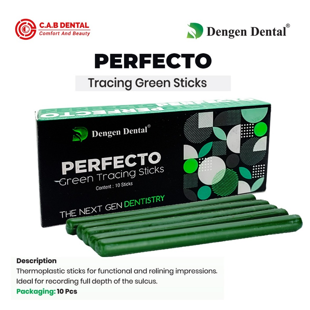 DENGEN PERFECTO GREEN STICK / GREEN TRACING STICK DENTAL ISI 10 STICK