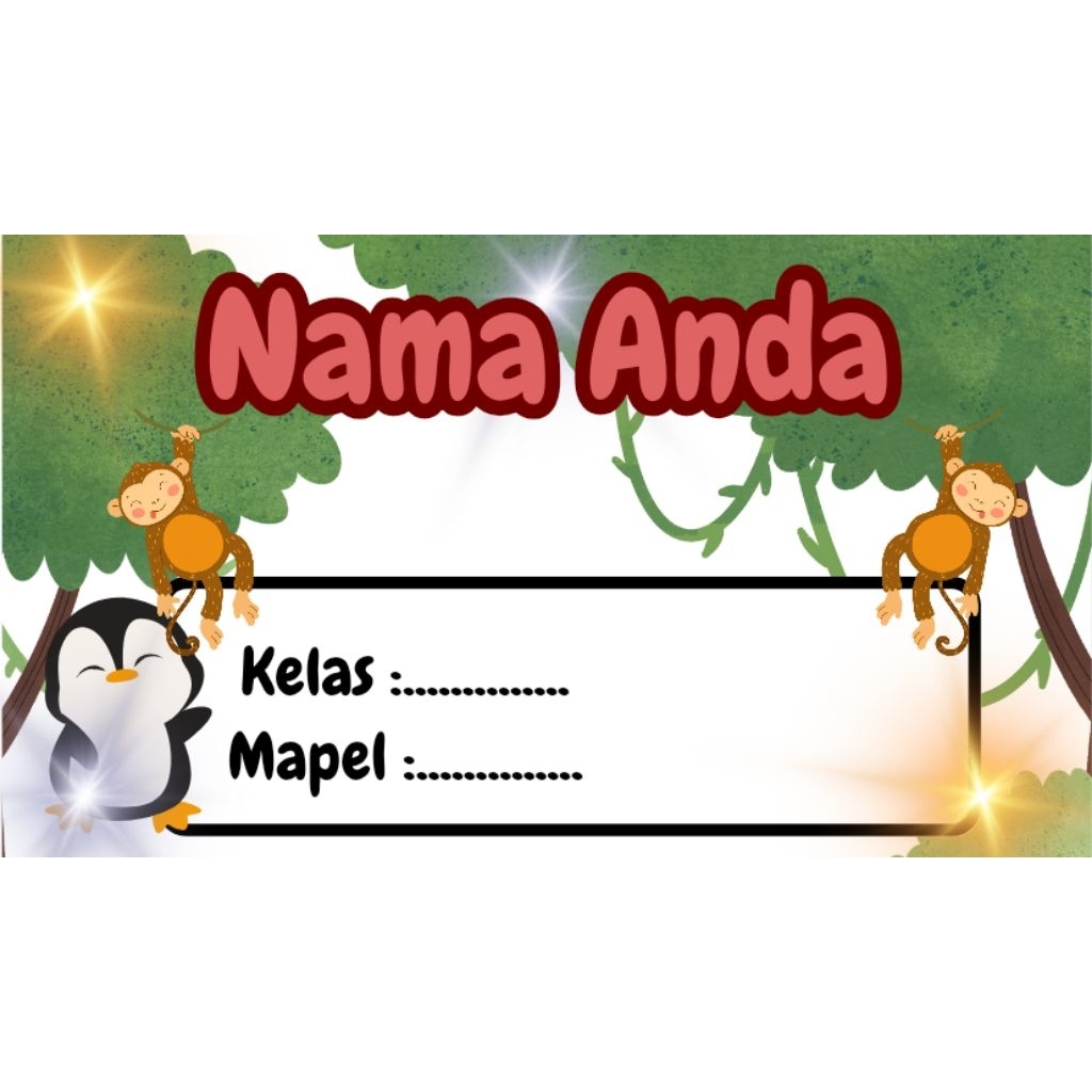 

STICKER LABEL BUKU KEREN