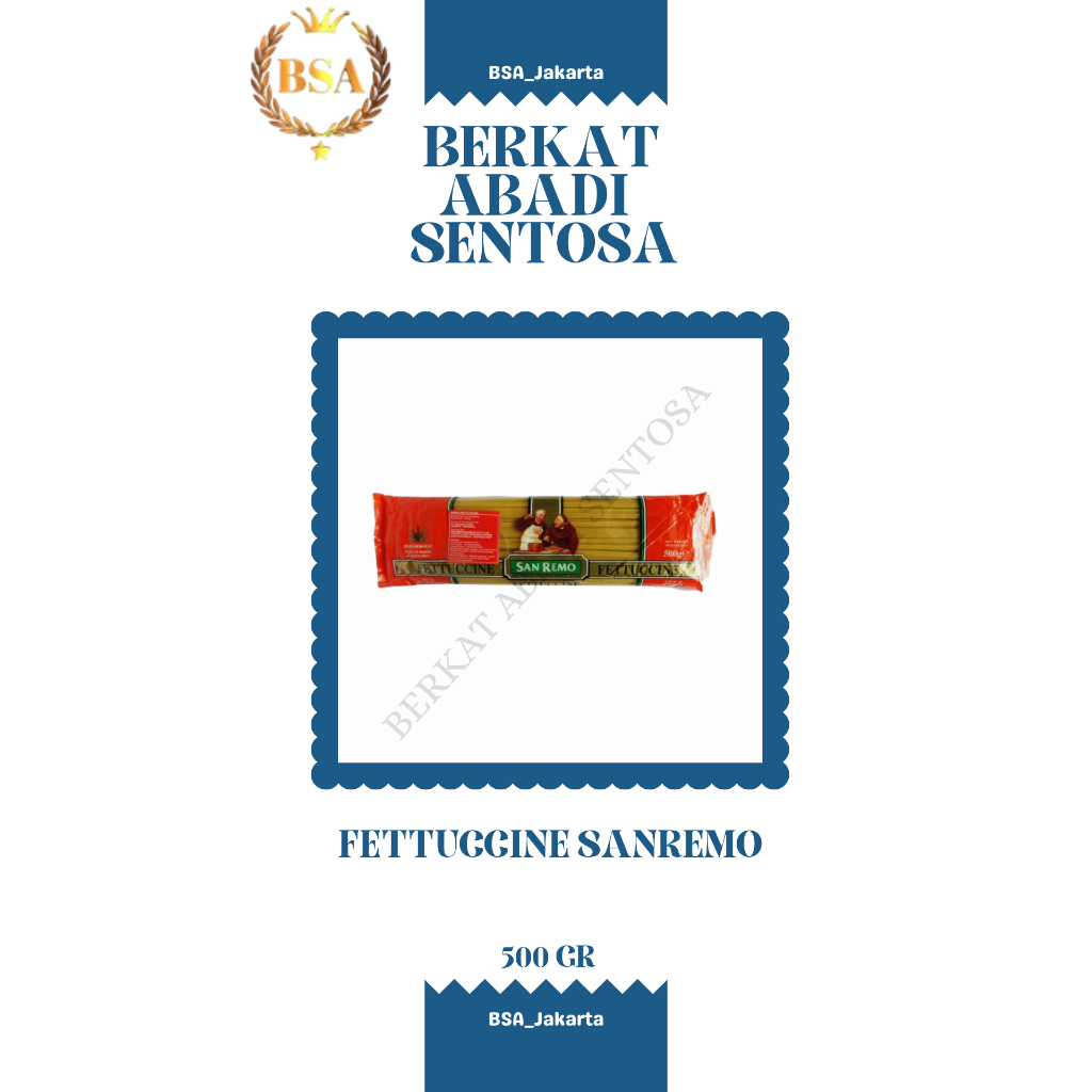 

FETTUCCINE SANREMO (500 GR)