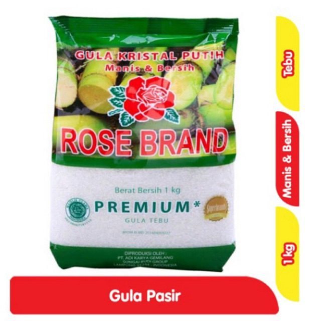 

ROSE BRAND Gula Pasir Kristal Putih Premium 1 kg/GULA PASIR MURAH 1 KG/GULA MURAH 1KG/ GULA ROSEBRAND MURAH/AGEN GULA MURAH/SEMBAKO MURAH