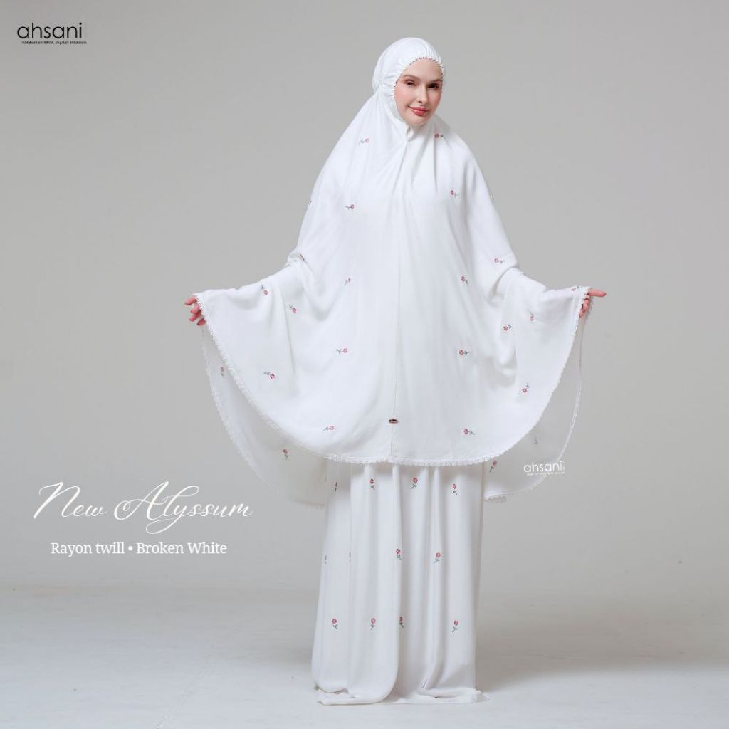 Mukena Alyssum Mukena Ahsani Mukena Bordir Mukena Hantaran Mukena Bordir Manual Mukena Rayon