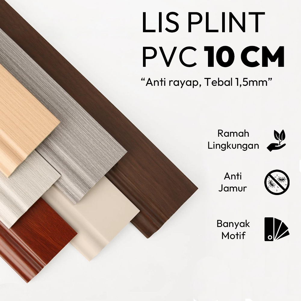 LIS PLINT PVC 10 CM ANTI RAYAP, LIS PLINT PVC