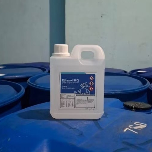 Ethanol murni 1 Liter / Ethanol96% 1 liter / prima grade 96%/Absolute sweet food grade 96%/Pelarut P