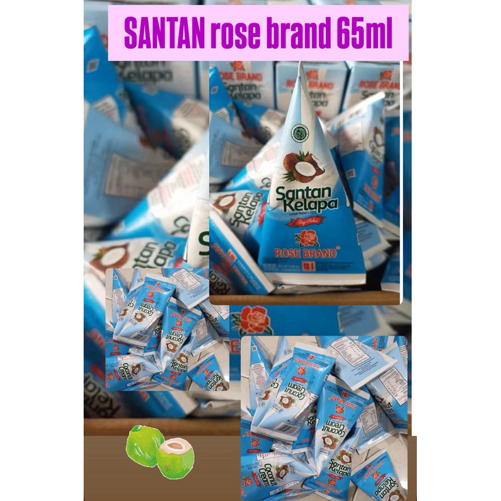 

10 bks Santan Rosebrand 65 gram Bungkusan