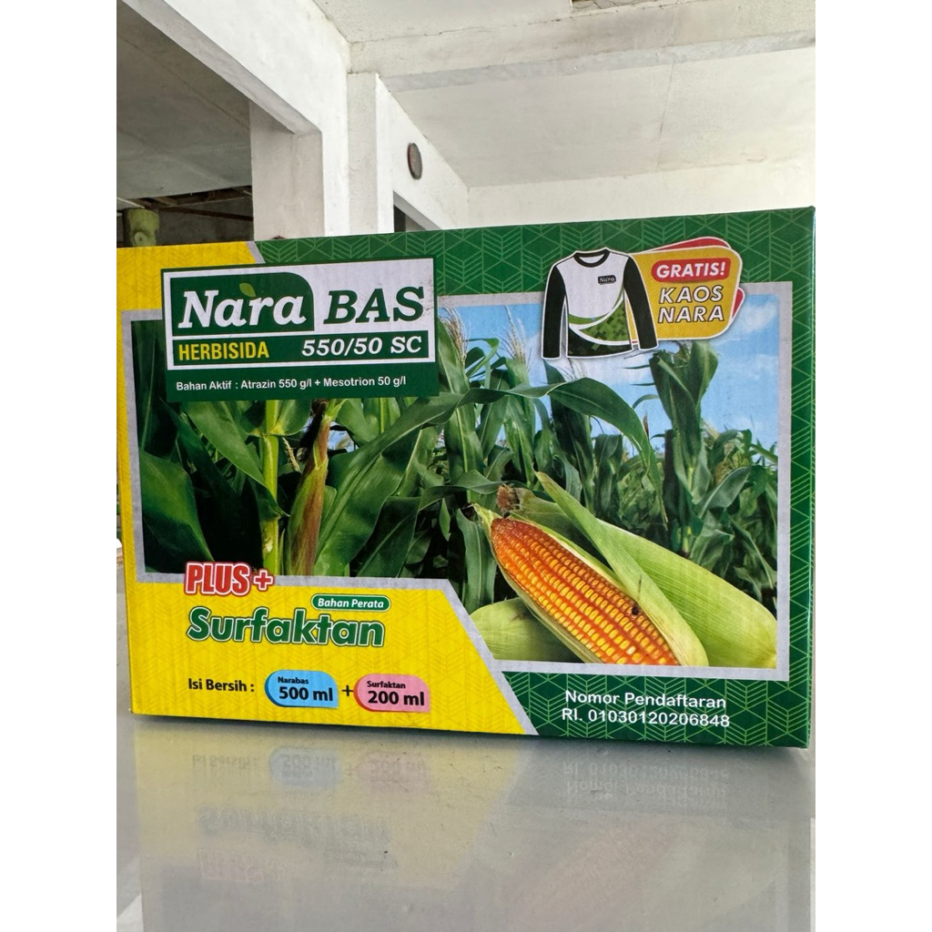 Narabas 250 ml 550sc mengendalikan gulma hibrida selektif kayabas