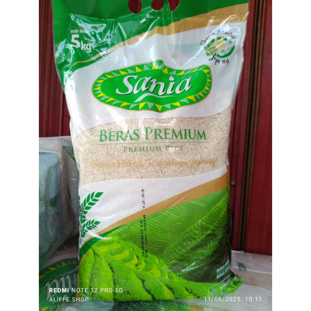 

sania beras premium 5 kg