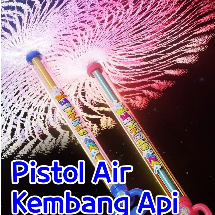 Pistol Gatling Air tembakan air electric air soft gun Tempelan Mainan Air Semprotan Tarik Keluar